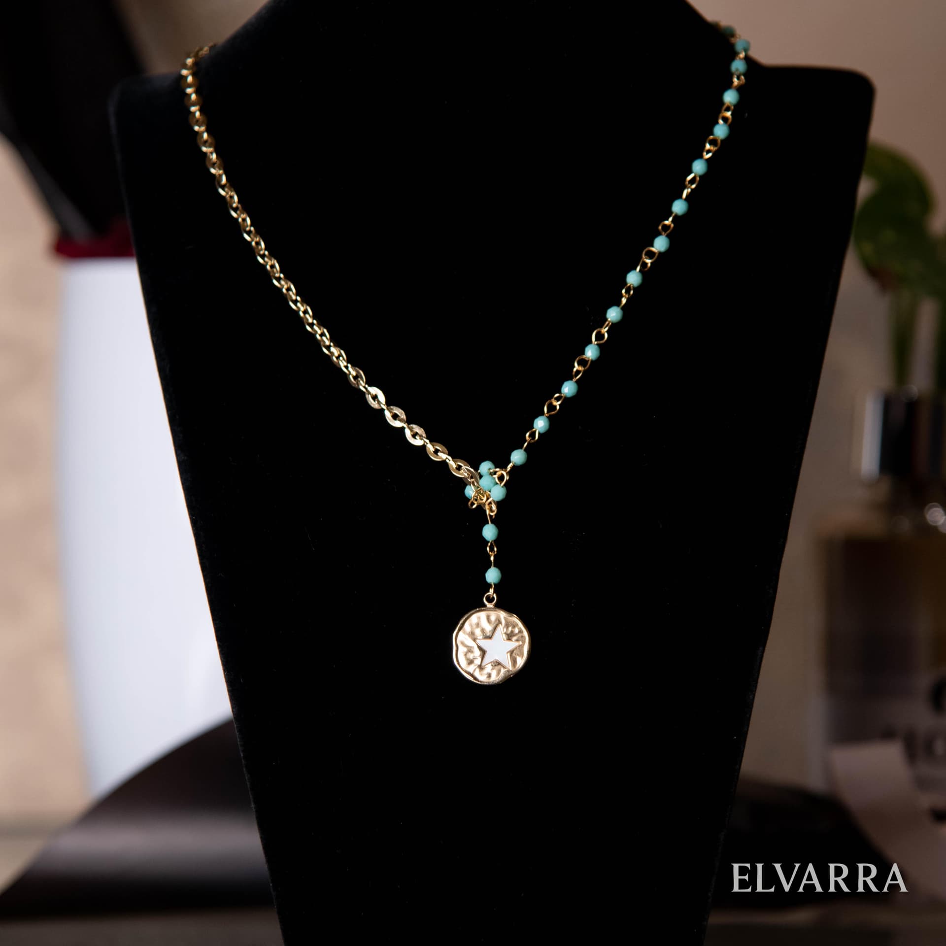 Fine Jewellery Colour Beaded Chain with pendant thumbnail 2