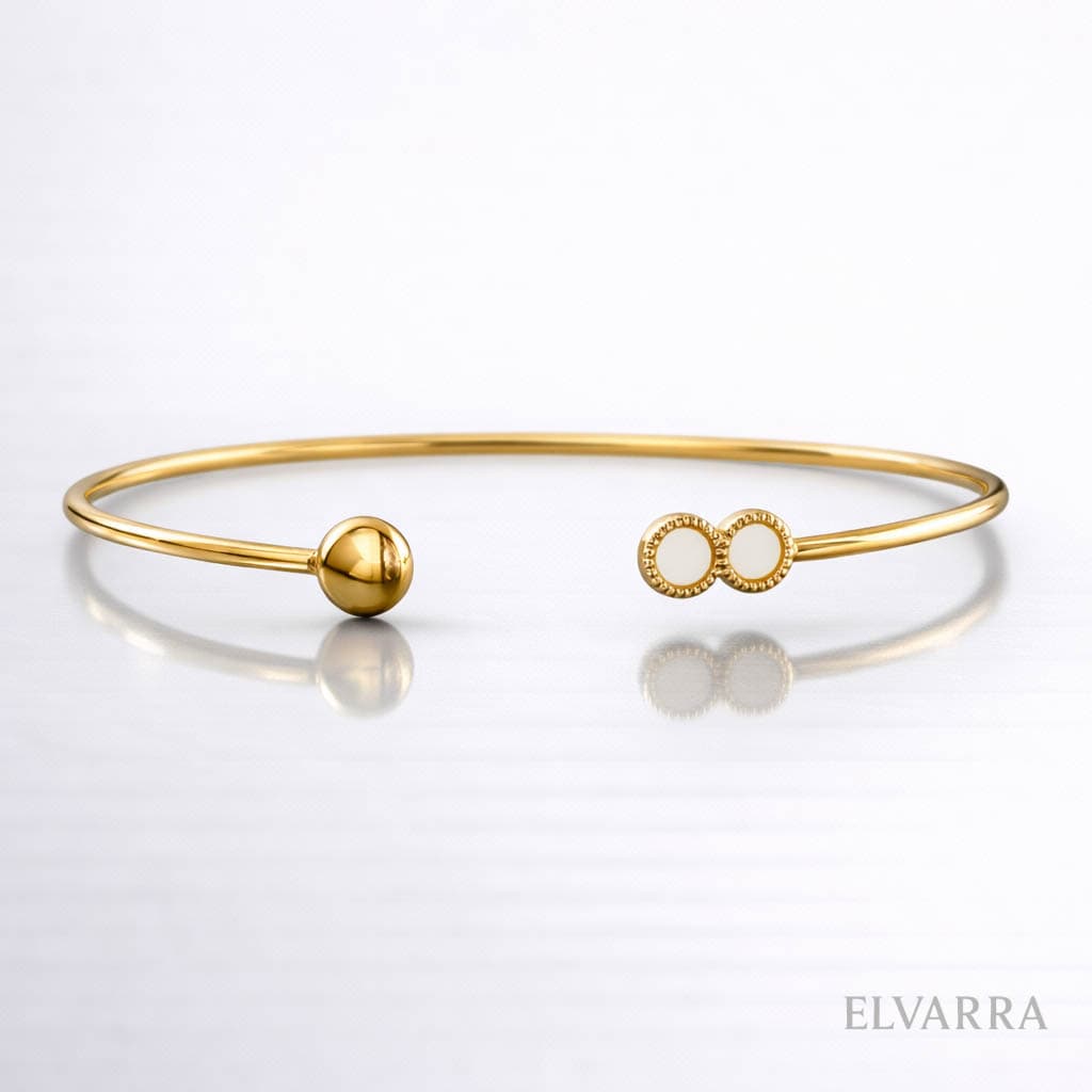 Adjustable Stainless Steel Fashion Cuff Bracelets thumbnail 1